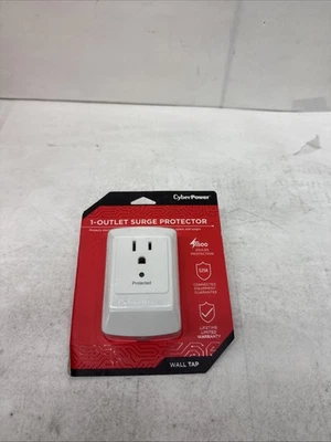 CyberPower B100WRC1 White Essential Surge-Protector Wall Tap - Image 1 of 3