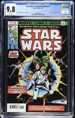 Star Wars: Facsimile Edition 1 CGC 9.8 Marvel 2020 Reprints Star Wars 1 (7/77) - Image 1 of 3