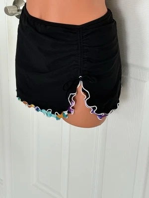 Pantalones de natación de bikini Profile E307-1P92 negros con volantes con múltiples faldas talla 8 nuevos con etiquetas Foto 1 de 4