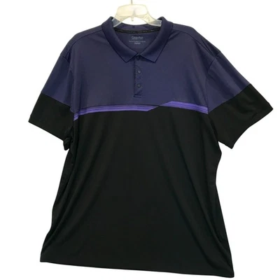Calvin Klein Performance Men's 3-Snap Golf Polo Shirt Size XXL Colorblock Active - Image 1 of 4