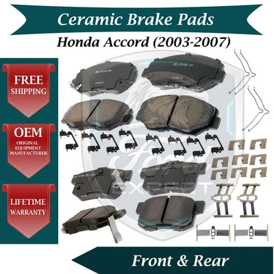 ACDelco OEM Front & Rear Ceramic Brake Pads Kit For 2003-2007 Honda Accord - Image 1 of 4