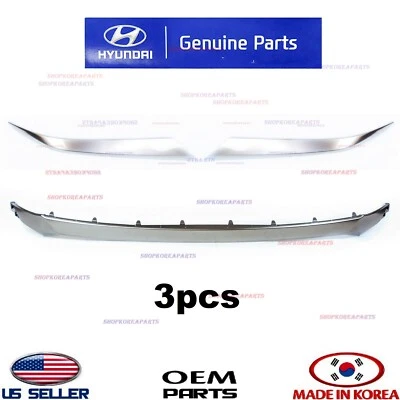 Molduras de parrilla delantera y faros originales OEM Santa Fe Sport 2019-2020 Foto 1 de 2