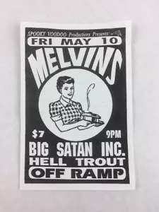 Melvins - Big Satan Inc - Hell Trout - Off Ramp SEATTLE Washington Concert Flyer - Picture 1 of 2
