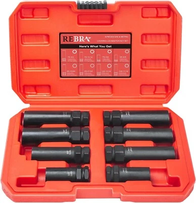 Juego de 6 ranuras y 7 ranuras tuercas tuerca tuerca ranura cerradura llave bloqueo rueda tuerca Foto 1 de 4