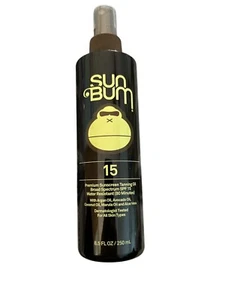 Sun Bum Tanning Oil SPF 15 Coconut Aloe Argan Marula Oil New Authentic 2027 Exp - Picture 1 of 1