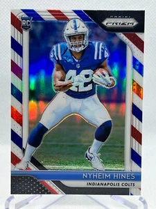 NYHEIM HINES RC 2018 Panini Prizm Football #229 RED WHITE BLUE PRIZM Parallel - Picture 1 of 2