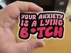 Your Anxiety Is A Lying B*tch Vinyl Sticker - Mind Charity Listing