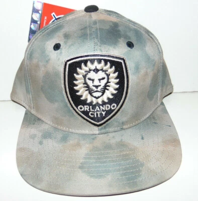 Gorra Orlando City SC Adidas 3 Tonos Gris Fútbol Ajustada Gorra Plana Billete S/M NUEVA ***** Foto 1 de 3