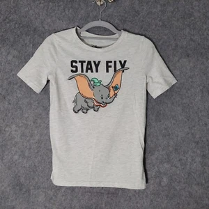 Disney Jumping Beans Girl Shirt 12 Dumbo Flying Elephant Stay Fly Short Sleeve - Picture 1 of 8