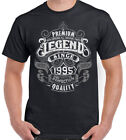 29th Birthday T-Shirt 1995 Mens Funny 29 Year Old Top Premium Legend Since