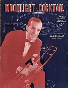 1942 "Moonlight Cocktail" Glenn Miller Gannon Roberts Vintage Sheet Music - Picture 1 of 2