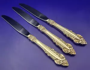 Reed & Barton SILVER MAJESTY 1970 Versilbertes 3er Set Tafelmesser 8 7/8" - Bild 1 von 5