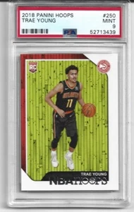 Trae Young 2018 Panini Hoops #250 clasificación PSA como nuevo 9 - Imagen 1 de 2