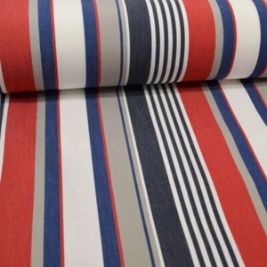 Outdoor Markise Rot Gestreift UV-resistent Lichtecht Bezugsstoff Außenbereich - Bild 1 von 3