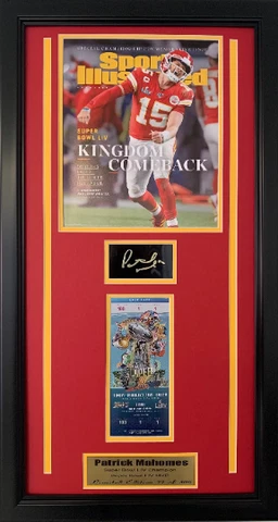 Kansas City Chiefs Sports Illustrated Cover w/ ticket & engraved signature Cover