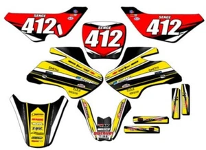 2000-2006 JR 50 VIGOR Yellow Senge Graphics Kit Compatible with Suzuki - Picture 1 of 10