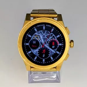 Michael Kors Access Grayson Smartwatch MKT5026 47mm Gold Watch. Boxed, Manual - Picture 1 of 16