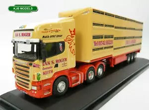 BNIB OO GAUGE OXFORD 1:76 76SCA02LT Scania Houghton Parkhouse Livestock Transpor - Picture 1 of 2