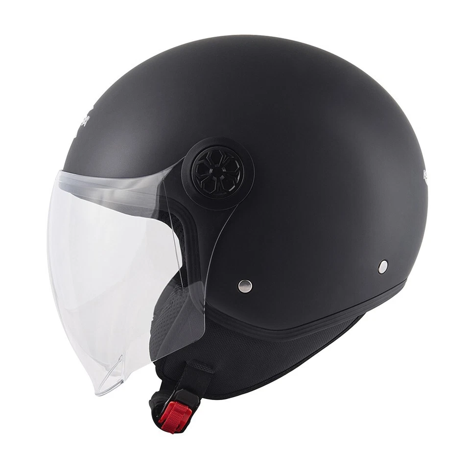 CASCO KAPPA KV59 JET SEMI INTEGRALE NERO OPACO VISIERA ANTIGRAFFIO SFODERABILE - Immagine 1 di 1