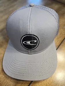 Oneill grau Druckknopflasche Kappe Mütze Netz Trucker Mütze Board Surfen Skate Einheitsgröße Neu ohne Etikett - Bild 1 von 10