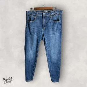 Pilcro by Anthropologie Women's Jeans Size 16W High Rise Skinny Fit Blue Denim - Picture 1 of 4