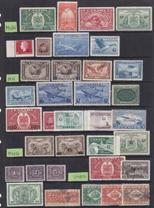 Canada Early Back of Book Stamp Lot Unused and Used - Picture 1 of 1