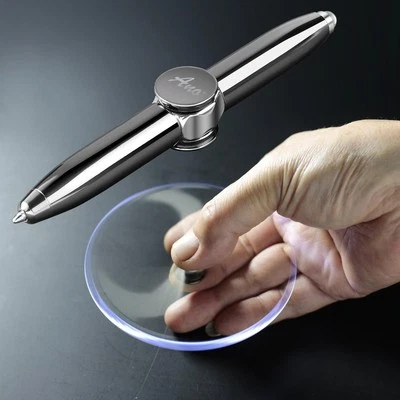 ALU Fidget Hand Spinner Stift mit LED Metall Finger Kreisel Anti Stress ADHS - Bild 1 von 4