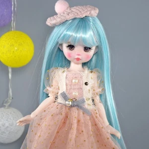 Hecho A Mano 1/6 Conjunto Completo De Muñeca BJD + Ropa Adorable Con Sombrero - Picture 1 of 23