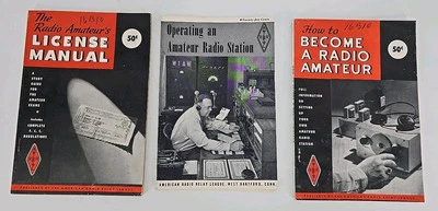 3 Lot 1957 How to BECOME A RADIO AMATEUR Booklet Guide, License Manual & Operate - Image 1 of 4