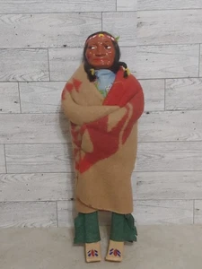 Muñeca De Colección Skookum Nativo Americano Indio Brave Chief 14" Bully Buena Sin Etiqueta - Imagen 1 de 12