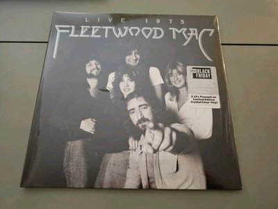 FLEETWOOD MAC- Live 1975 2 LP Clear Vinyl RSD Record Store Day Limited To 5000 - Image 1 of 4