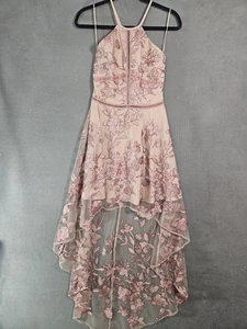 Vestido Two Sisters Talla 4 Pequeño Hada Coqueta Rosa Floral Malla Tren Baile Tanque  - Imagen 1 de 13