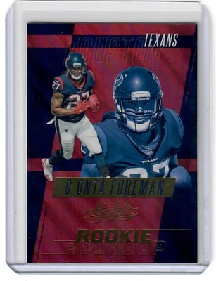 2017 Panini Absolute Rookie Roundup D'Onta Foreman RC #2 W222 - Image 1 of 2