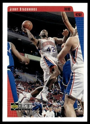 1997-98 Collector's Choice Jerry Stackhouse Philadelphia 76ers #102 - Image 1 of 2