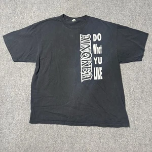 Ainokea T-Shirt Men’s 2XL Do What Yu Like Ainokea 100% Cotton Black/White - Picture 1 of 6