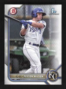Peyton Wilson FBC 2022 Bowman  Prospects Kansas City Royals #BP-85