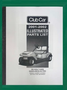 2001 2002 Gas & Electric Golf Cart Service Parts Manual Fits Club Car DS 602A - Picture 1 of 16