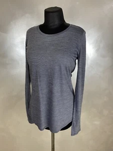 Icebreaker Womens Cool-Lite Sphere LS Long Sleeve Tee Shirt Strip Sz M Mint Cond - Picture 1 of 7