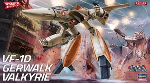 Hasegawa 65832 1/72 Scale Model Kit Macross VF-1D Gerwalk Valkyrie - Picture 1 of 2