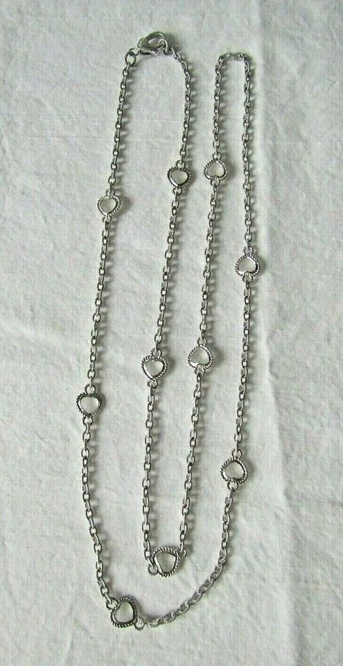 Colar Judith Ripka prata esterlina 36" estação de cristal fosco  - Imagem 1 de 4