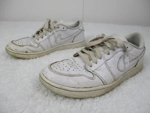 Nike Shoes Men's 8.5 Air Jordan 1 Low Golf Triple White Spikeless DD9315-101 - Picture 1 of 18