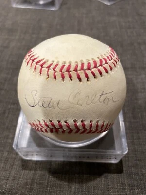 Steve Carlton - Signed Baseball Autograph Auto Phillies HOF Rawlings OMLB - Image 1 of 4