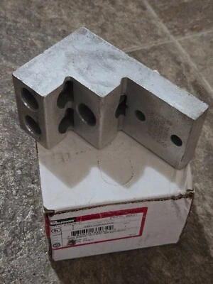 BURNDY K21A36U2 392031 AL UNIVERSAL TERMINAL 3 CONDUCTOR 2 HOLE ALUMINUM BLOCK - Image 1 of 4