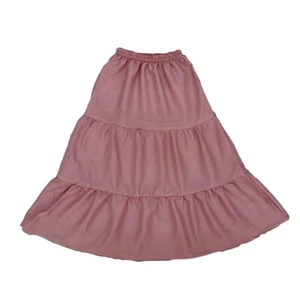 JiyaCloset Sara Kids Skirt - Cute Plain Ruffle Korean Style Long Skirt for Kids - Picture 1 of 15
