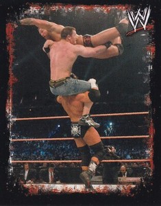 Randy Orton Triple H Cena 2009 Topps WWE Rivals Album Stickers Card #211 Spanish