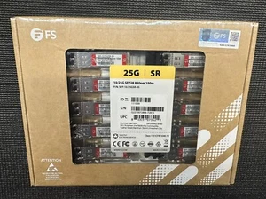 FS/Cisco SFP+ 10GBASE SR-85 850nm 300m DOM Duplex LC MMF Optical Transceiver (NE - Picture 1 of 2