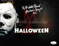 MICHAEL LERNER HALLOWEEN AUTO SIGNED 8x10 PHOTO! JSA COA MICHAEL MYERS H6 HORROR