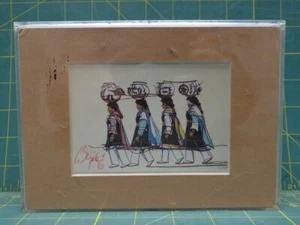 Tranquil Maidens by Wayne Nez Beyale Navajo Artist 5"x7" Print Plastic Box Frame - Picture 1 of 9