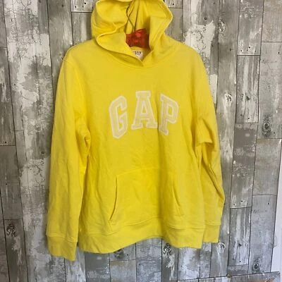 GAP Amarillo Ligero Spell Out Sudadera con Capucha L Foto 1 de 4