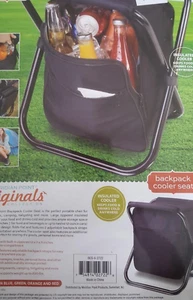 MERIDIAN POINT Backpack Cooler Chair - Portable Folding Seat - NEW! FREE SHIP!! - Picture 1 of 4